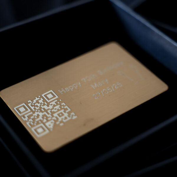 Digital Keepsake Plaque – Custom Engraved with QR Code