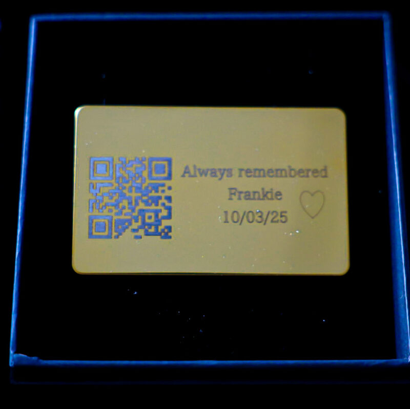 Digital Keepsake Plaque – Custom Engraved with QR Code - Image 5